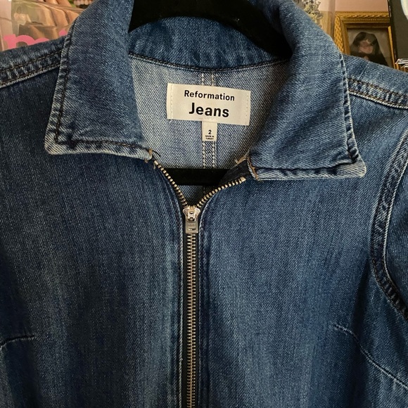 Reformation Cassidy Denim Jumpsuit - Picture 4 of 4